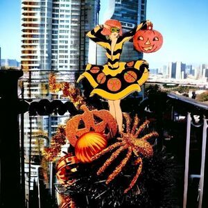 Pinup Girl Retro Decoration Halloween Party Decor MINI Ornament Lolita Witch